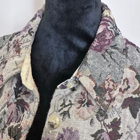 Lemon Grass Studio Floral Tapestry Jacket XL - Picture 5 of 8